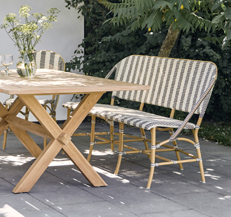 Looms Rattan Gartenmöbel Pforzheim - Rattan Bank Sofie outdoor