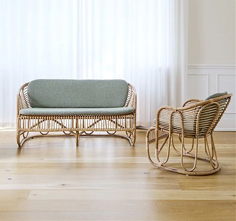 Looms Rattan Möbel Pforzheim - Rattan Sofa Swing