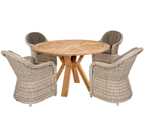 Looms Holz Gartenmöbel Pforzheim - Teaktisch Circle