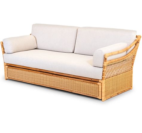 Looms Rattan Möbel Pforzheim - Rattan Schlafsofa Velasca 3er