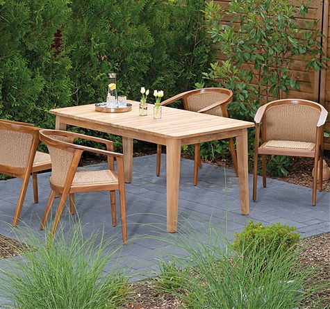 Looms Rattan Möbel Pforzheim - Teak Stuhl Crown