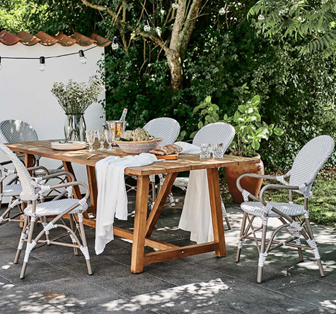 Looms Rattan Gartenmöbel Pforzheim - Rattan Stuhl Isabell exterior