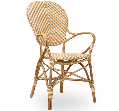 Looms Gastronomie Rattan Möbel Pforzheim - Rattan Stuhl Isabell chevron