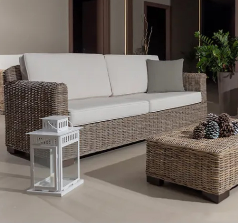 Looms Rattan Möbel Pforzheim - Rattan Sofa Cayman