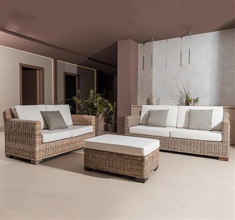 Looms Rattan Möbel Pforzheim - Rattan Sofa Cayman