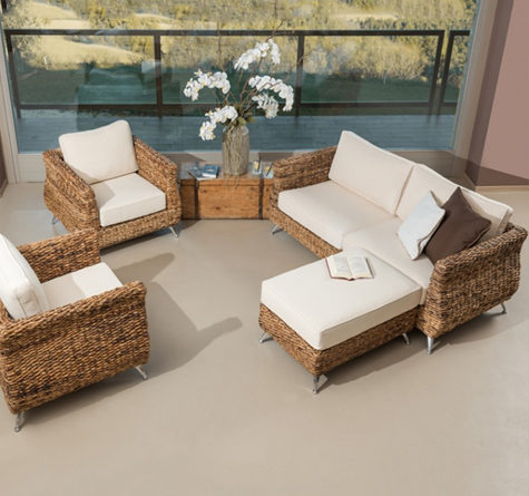 Looms Rattan Möbel Pforzheim - Korbsofa Tulipo