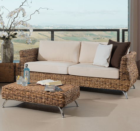 Looms Rattan Möbel Pforzheim - Korbsofa Tulipo