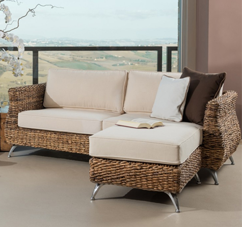 Looms Rattan Möbel Pforzheim - Korbsofa Tulipo