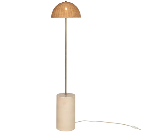 Looms Rattan Möbel Pforzheim - Rattan Stehlampe Arvin