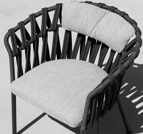 Looms Rope Gartenmöbel Pforzheim - Rope Sessel Emma cross