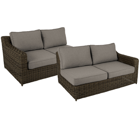 Looms Rattan Gartenmöbel Pforzheim - Rattan Eck-Lounge Glenn