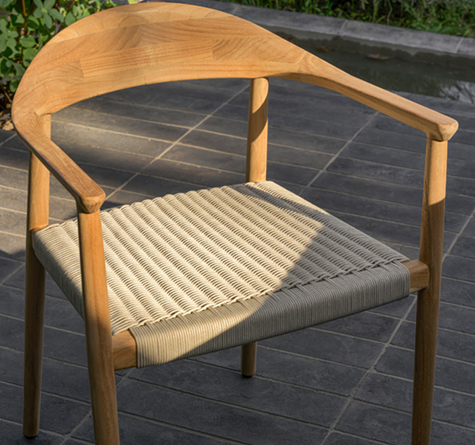 Looms Teak Outdoormöbel Pforzheim - Teak Stuhl Fika
