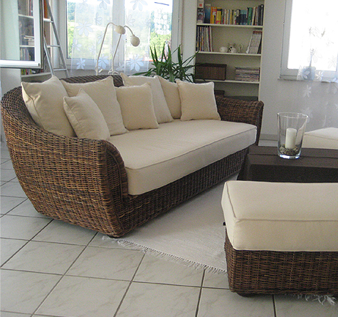 Rattan Sofas Loom Korb