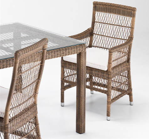 Looms Rattan Gartenmöbel Pforzheim - Rattan Camille Dining