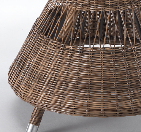 Looms Rattan Gartenmöbel Pforzheim - Rattan Esstisch Camille