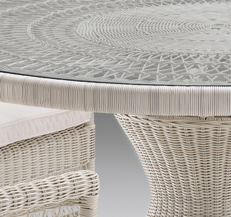 Looms Rattan Gartenmöbel Pforzheim - Rattan Esstisch Camille