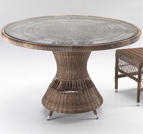 Looms Rattan Gartenmöbel Pforzheim - Rattan Esstisch Camille