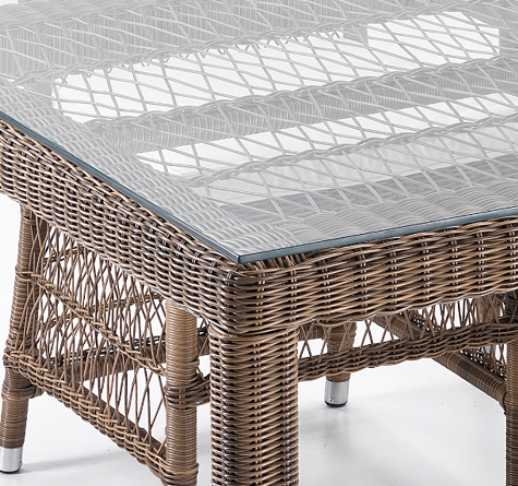 Looms Rattan Gartenmöbel Pforzheim - Rattan Esstisch Camille