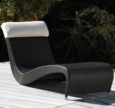 Looms Rattan Gartenmöbel Pforzheim - Wellnessliege Zefiro