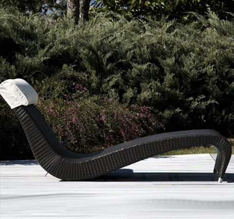 Looms Rattan Gartenmöbel Pforzheim - Wellnessliege Zefiro
