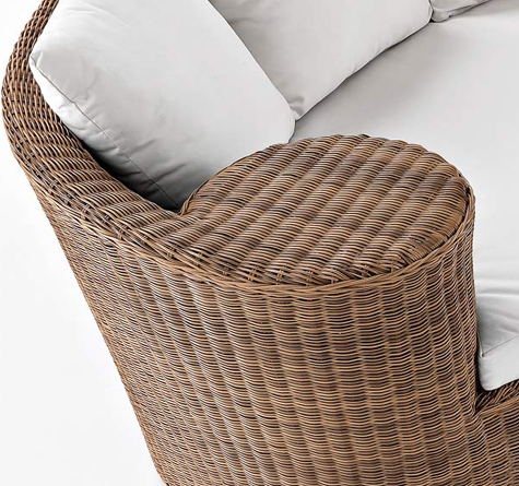 Looms Rattan Garten Möbel Pforzheim - Rattan Daybed Isla Bonita