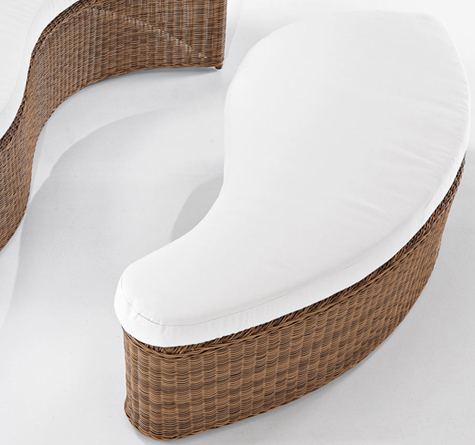 Looms Rattan Garten Möbel Pforzheim - Rattan Daybed Isla Bonita