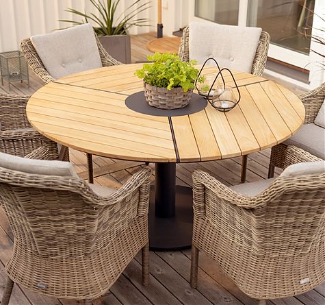 Looms Teakholz Gartenmöbel Pforzheim - Outdoor Teak Tisch Peace wood