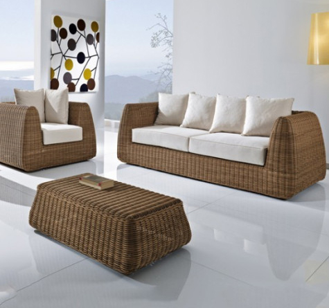 Looms Rattan Gartenmöbel Pforzheim - Rattan Lounge Cactus