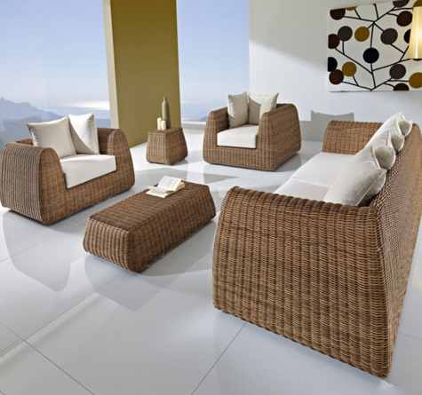 Looms Rattan Gartenmöbel Pforzheim - Rattan Lounge Cactus