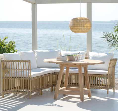 Looms Rattan Gartenmöbel Pforzheim - Rattan Dining Bank Meghan